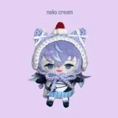 〈ネコ ヘッドドレス むらさき〉にじぱぺっと ぬい服のサムネイル