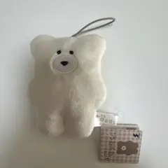 ほっこりモコモカ　マスコット　ストラップ　クリーム　クー　ぬいぐるみ