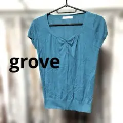 grove 綿100% カットソー　ブルーのサムネイル