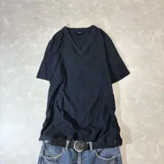 DIESEL v neck s/s tee black y2k archive