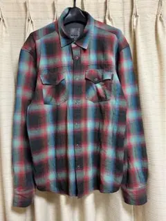 90s prAnaプラナ 長袖オンブレ チェック シャツ