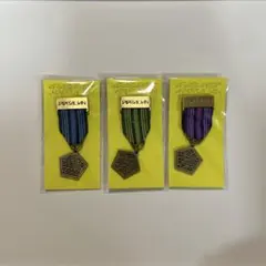 嵐 THE DIGITALIAN 2014 メダルブローチ　青 緑 紫