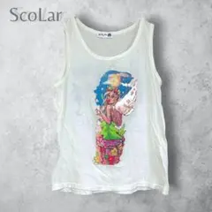 【ScoLar スカラー】　グラフィックプリント　タンクトップ　ノースリトップスのサムネイル