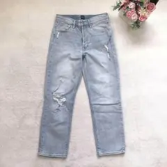 ギャップ デニムパンツ レディース ボトム ジーンズ カジュアル シンプル 無地