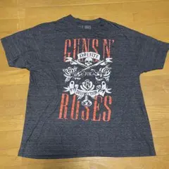 GUNS N’ ROSES バンドT XL 両面風ロゴ