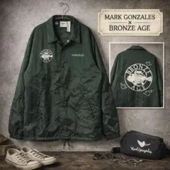 【美品】マークゴンザレス×ブロンズエイジ コラボ コーチジャケット ナイロンXL