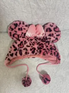 廃盤　ミニー　ファンキャップ　ピンクヒョウ柄　レオパード