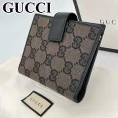 【美品】GUCCI ミニ手帳カバー アドレス帳 メモ帳 GGキャンバス 男女可能