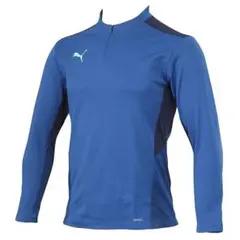 新品PUMAハーフジップジャケット青