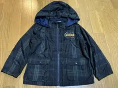 クレードスコープ　ウィンドブレーカー　上着　チェック　電車　110cm