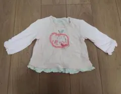 クーラクール 長袖カットソー Tシャツ 80cm リンゴ