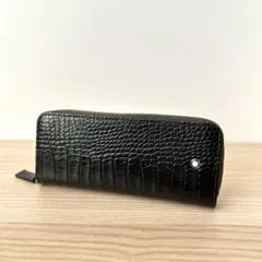 【良品✨️】モンブラン マイスターシュティック ペンケース クロコ型押し ブラック