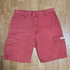 00s ヴィンテージ Wrangler カーゴ ショートパンツ メンズ レッドのサムネイル