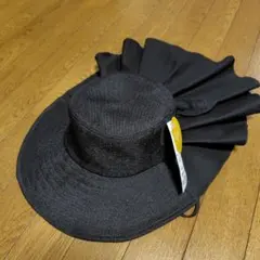 レディースUVハット黒