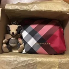 BURBERRY ポーチ ベアチャーム セット