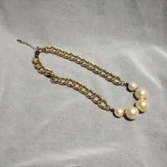 ゴールド チェーン コットンパール ネックレス