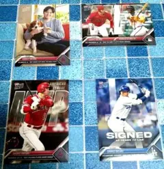 ToppsNOW　限定品　大谷翔平　ＭＶＰ.ドジャース移籍記念　４枚セット！①