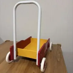 BRIO 手押し車　カタカタ　木製　赤