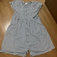 ワコール　ストライプ マタニティパジャマ ボタン付き