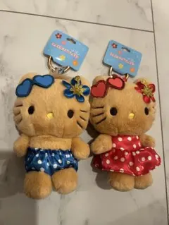 サンリオ♡キティちゃん＆ダニエル 日焼け ファスナーマスコット【激