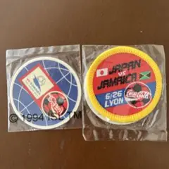 サッカーとコカコーラのコラボ　シール&ワッペン
