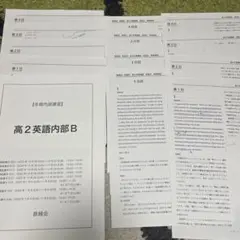 鉄緑会　冬期講習　高2英語内部B フルセット