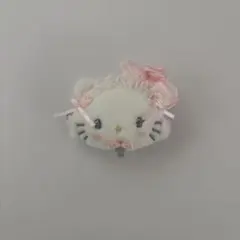 サンリオ ホワイトフリル シークレットヘアクリップ チャーミーキティ