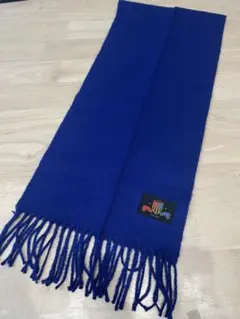 SL エンブレム付　青色マフラー　レディース　メンズ　冬