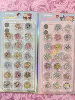 《正規品》日焼けキティ・日焼けサンリオおはじきシール・2シートセット