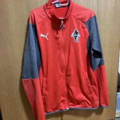 PUMA ジャージ トラックジャケット レッド グレーのサムネイル