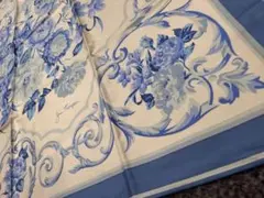 Jim Thompson 花柄スカーフ 青系【説明文必読】