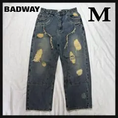 BADWAY ダブルニー デニム BADWAY × BALLSY BROTHERS denim pants – YZ