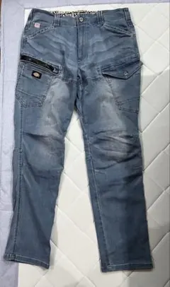 ディッキーズ　D-2905 ストレッチデニムカーゴ　L ライトインディゴ