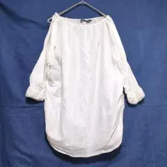 Ralph Lauren ラルフローレン 長袖シャツ ブラウス 白 3f 綿