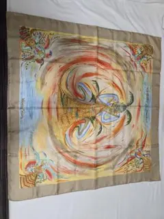 美品 エルメス カレ90 四季 Les Quatre Saisons グリーン - メルカリ