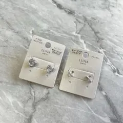 LUNA EARTH キュービックジルコニア ピアスセット