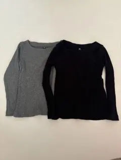 UNIQLO リブ編み 長袖　110cm 2枚セット