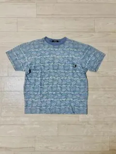 “希少”80s USA製 OLD STUSSY 総柄　ポケット　Tシャツ 黒タグ