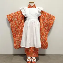 七五三 3歳 女の子 アンティーク着物 × 新品被布エプロンセット - メルカリ