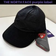 ノースフェイスパープルレーベル　キルティングキャップ ブラック