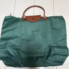 折りたたみバッグ 緑 ナイロン製
