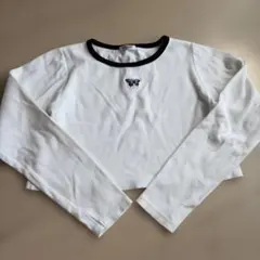 INGNI 長袖Tシャツ ホワイト 蝶刺繍えむのサムネイル