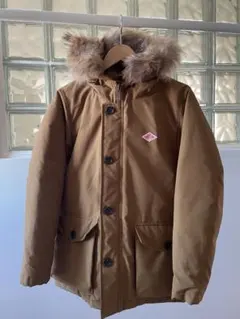 DANTON フード付きブラウンダウンジャケット　美品