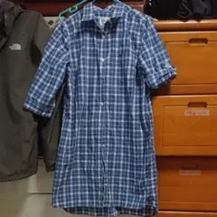 美品 アーノルドパーマー チェック シャツワンピース サイズ4