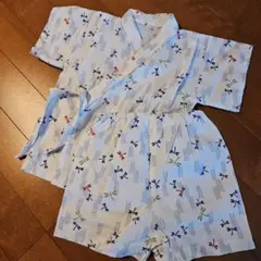 トンボ柄 甚平 90cm男の子