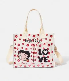 BettyBoop ベティちゃん トートバッグ コーデュロイ 手提げ 肩掛けのサムネイル