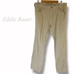 【Eddie Bauer】美品 ストレートパンツ 細身 ロゴ刺繍あり カジュアル