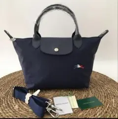 LONGCHAMP ネイビー プリアージュ