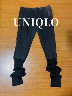 ユニクロ バレエ レッグウォーマー付きパンツ レギンス ダンス チャコット 黒のサムネイル