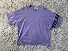 adidas Originals トレフォイル Tシャツ　紫　パープルのサムネイル